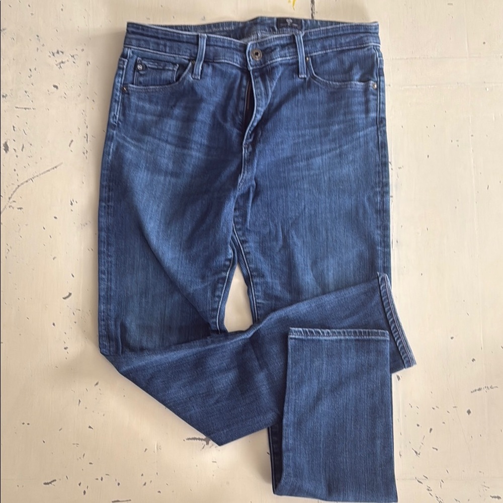The high rise Stevie ankle Blue Denim Jeans slim/straight